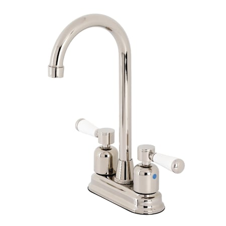 Kingston Brass KB8496DPL Paris Bar Faucet, Polished Nickel KB8496DPL